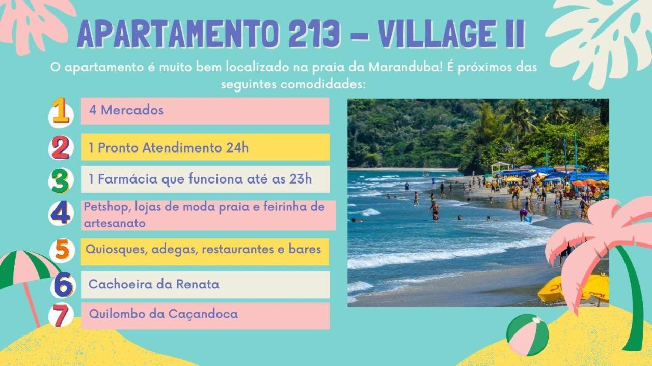 Apartamento Ubatuba 150M Do Mar Maranduba Extérieur photo